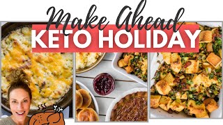 MAKE AHEAD KETO THANKSGIVING RECIPES  Whats For Keto Dinner [upl. by Clayton]