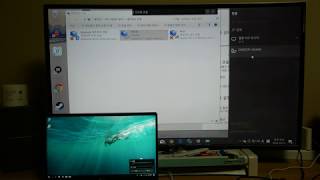 노트북 화면을 PC의 두번째 모니터로 사용하기 윈도우10 [upl. by Atisor49]