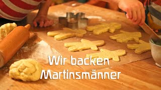 Weckmänner backen fürs Laternenfest  St Martin [upl. by Kris]