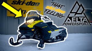 2021 SkiDoo Renegade 600 ACE Full Walk Around and Test Drive [upl. by Asemaj]