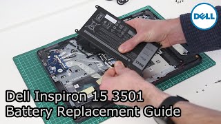 Dell Inspiron 15 3501  Battery Replacement Guide [upl. by Ynos]