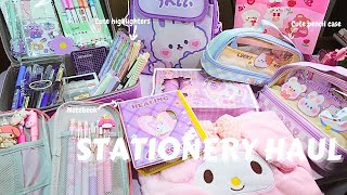 Cute amp Aesthetic Stationery Haul💜🌸 ft Journalsay [upl. by Yleak]