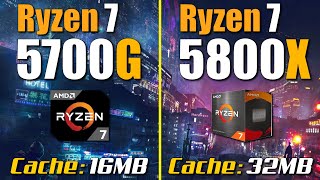 Ryzen 7 5700G vs Ryzen 7 5800X  RTX 3090 [upl. by Annie]