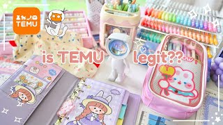 Testing viral aesthetic TEMU stationery TEMU is a scam [upl. by Arihsan]