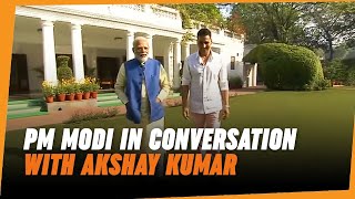 PM Narendra Modi in conversation with actor Akshay Kumar  PM Modis interview [upl. by Aelat]