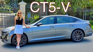 New Cadillac CT5V Review  Impressive car [upl. by Kcirrag]