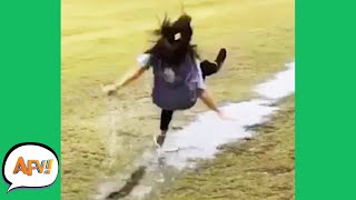 Slip Slide and FAIL 😂  Funniest Fails  AFV 2020 [upl. by Kala]