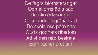 Den blomstertid nu kommer lyrics [upl. by Brewer]